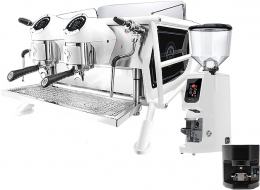 Кофемашина SANREMO Cafe Racer Full 2GR + кофемолка EUREKA Atom W 75 + автоматический темпер EUREKA Atom